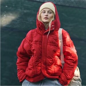 Free People Movement Shirr Enough Backpack Puffer